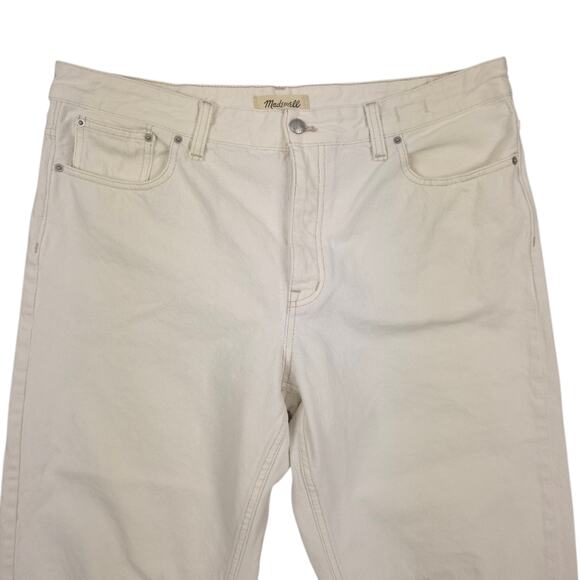 Madewell The Darted Barrel Leg Jean Vintage Canvas Cream - Picture 4 of 10
